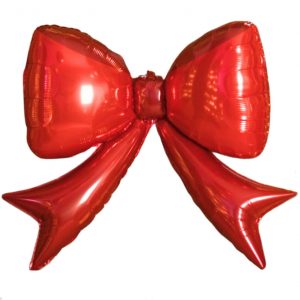 Red Bow Shape Foil Balloon