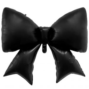 Black Bow Shape Foil Balloon
