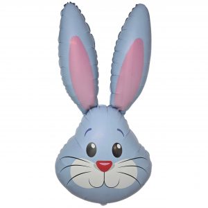 Blue Cute Rabbit Shape Foil Balloon
