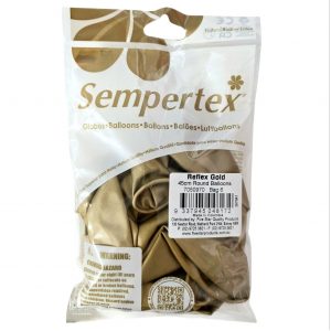 Reflex Gold 45cm Balloons 6 Pack