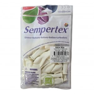 White 12cm Latex Balloons 20 Pack