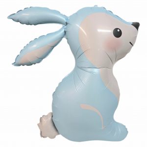 Blue Bunny Shape Foil Balloon