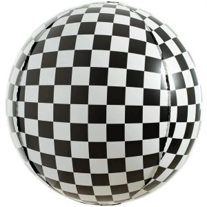 Checkered Orbz Balloon