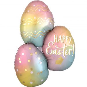Happy Easter Egg Shape Foil Balloon