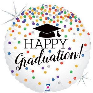 Happy Graduation Confetti Foil Balloon