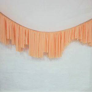 Peach Streamer Garland 3m