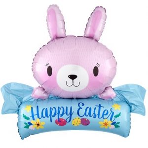 Happy Easter Bunny Shape Foil Balloon