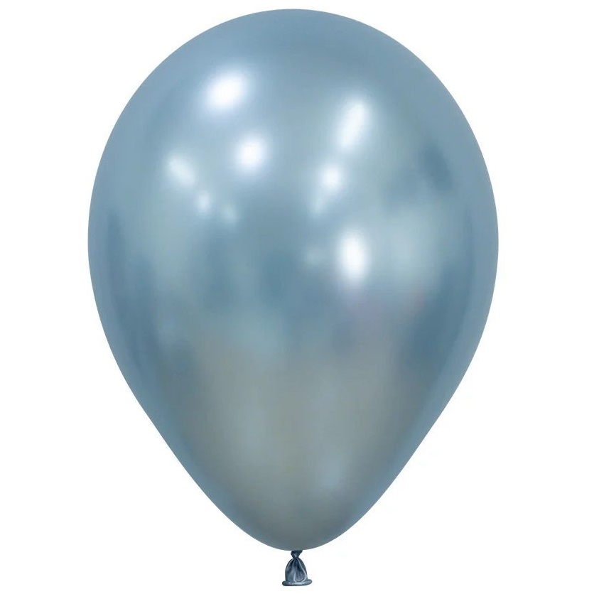 Silk Arctic Blue Latex Balloons