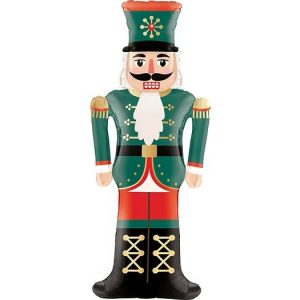 Green Nutcracker Shape Foil Balloon