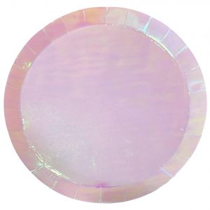 Iridescent Paper Plates Large