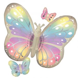 Pastel Butterfly Shape Foil balloon