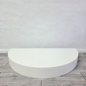 White Half Circle Stage Hire