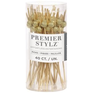 Gold Cocktail Picks